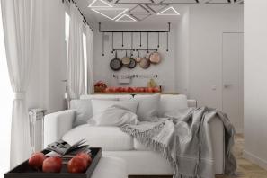 Дизайн интерьера однокомнатной квартиры